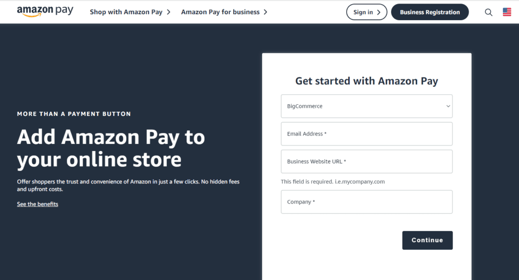 Amazon Pay App for BigCommerce