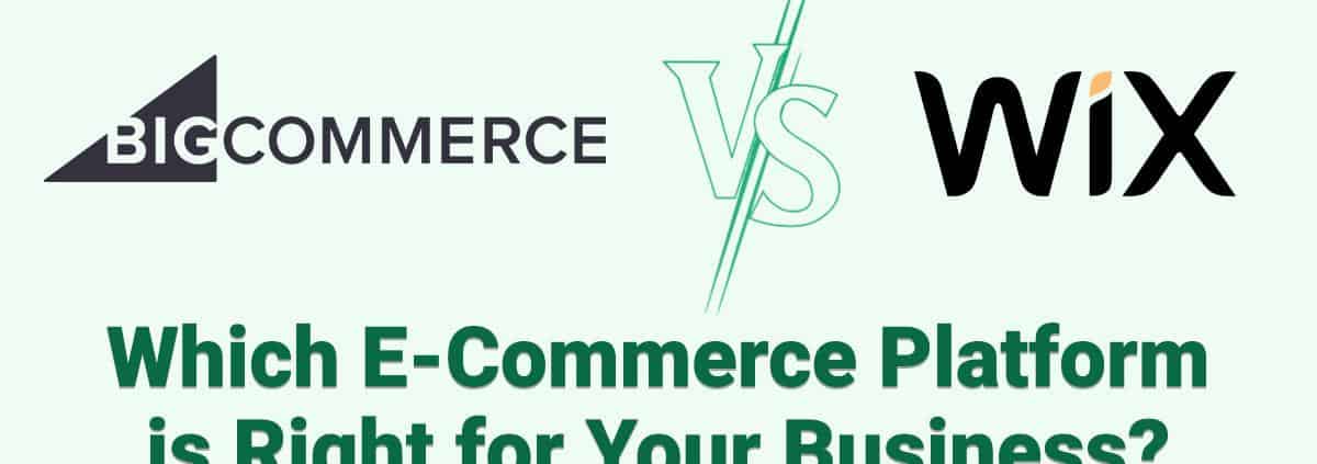 BigCommerce vs Wix