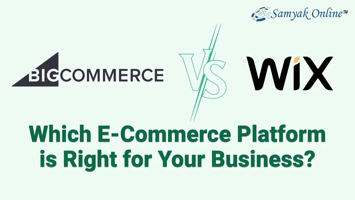 BigCommerce vs Wix