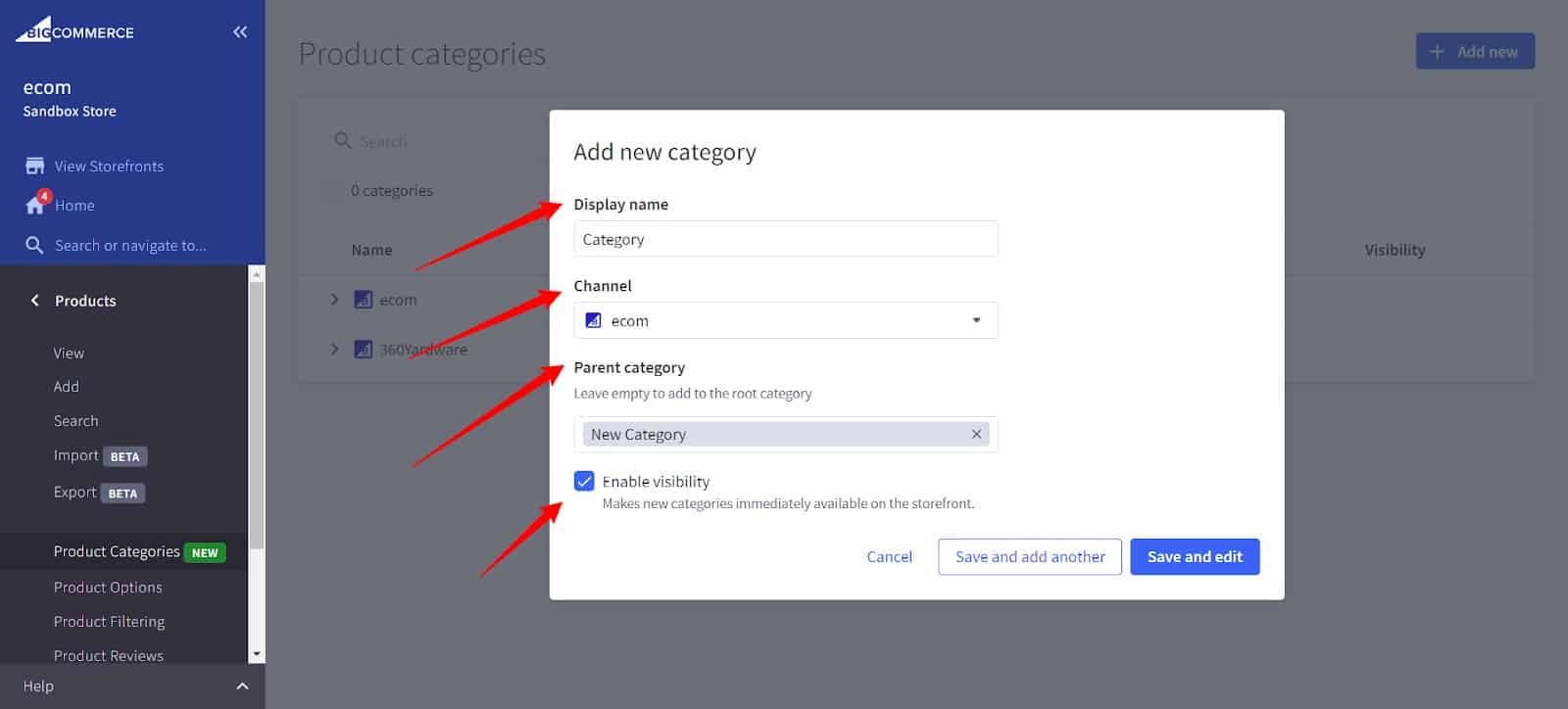 Fill in Required and Optional Fields