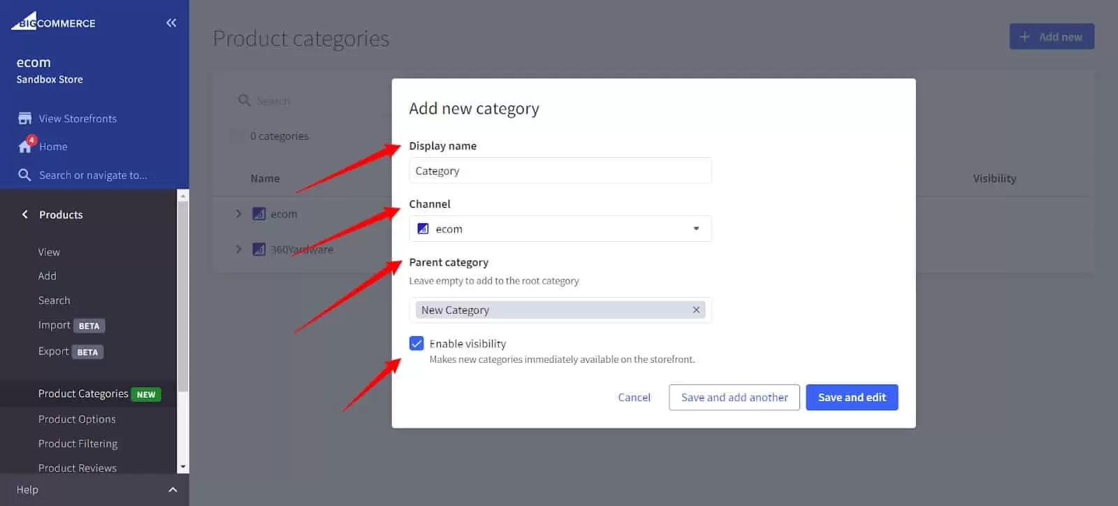 Fill in Required and Optional Fields