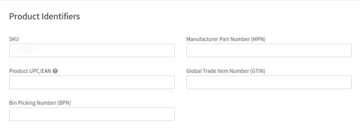 Product Identifiers