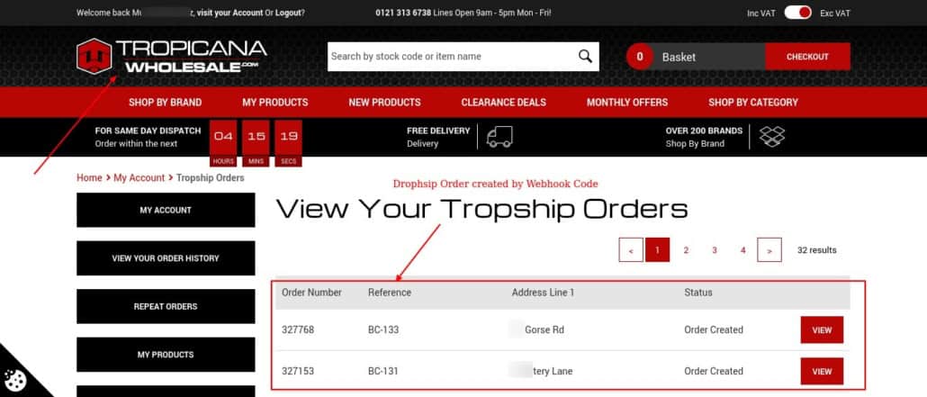 Integrating BigCommerce With Supplier (Tropicana Wholesale)